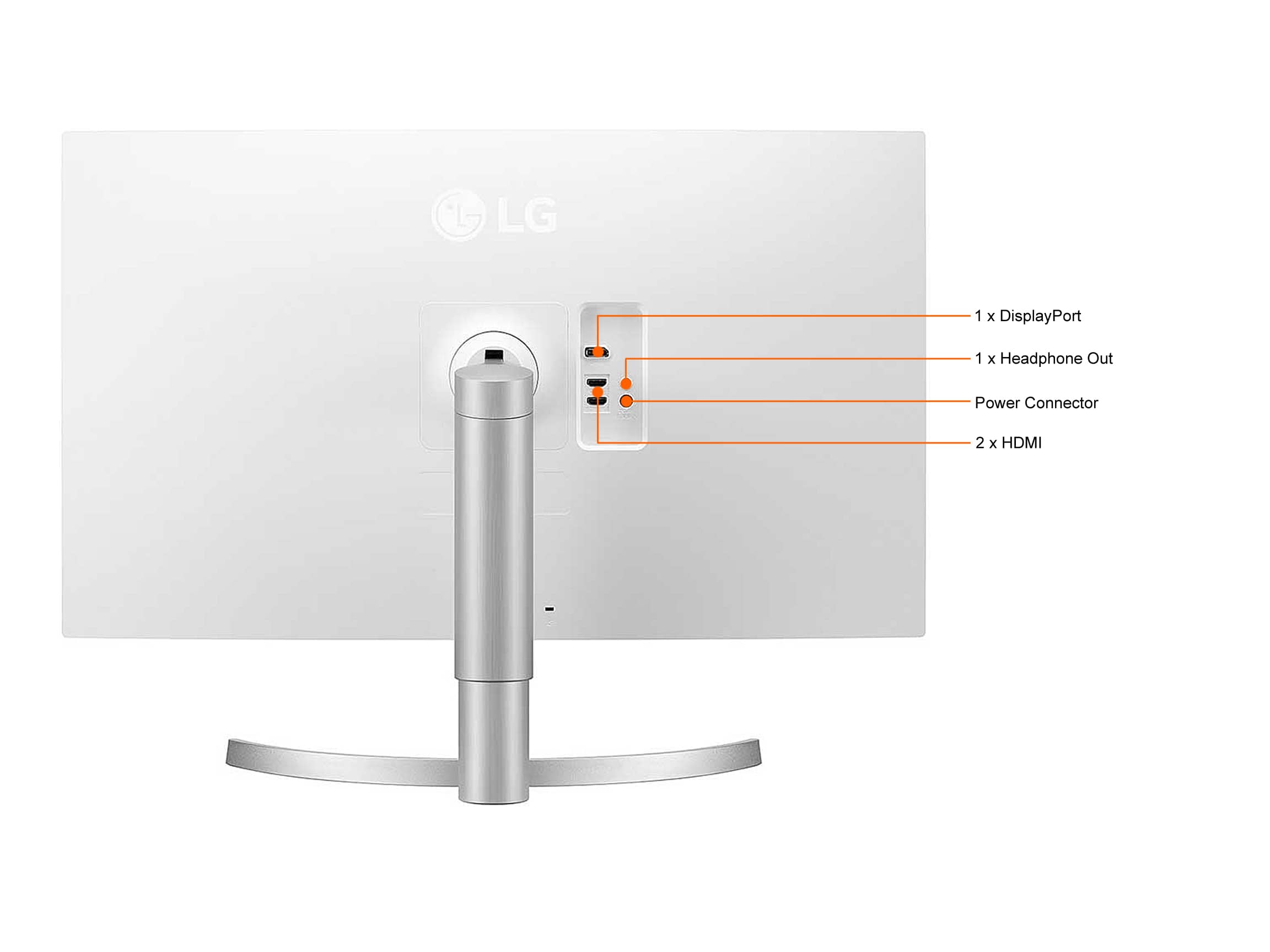 LG 32UN550-W Monitors New Silver