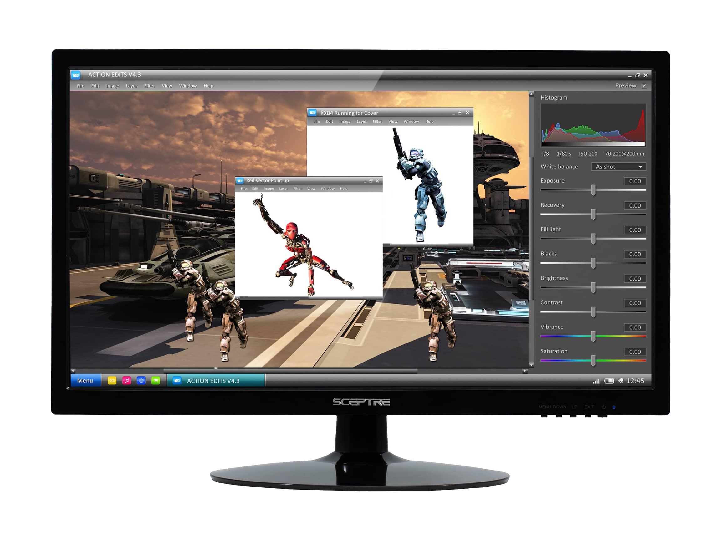 Sceptre E205W Monitors Open-Box Excellent Black