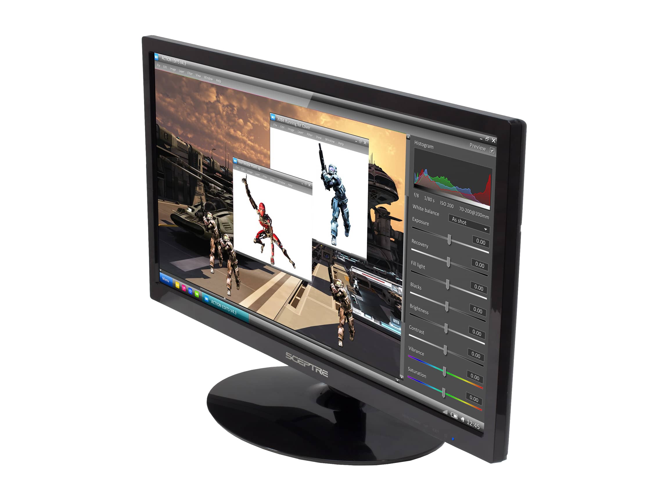 Sceptre E205W Monitors Open-Box Excellent Black