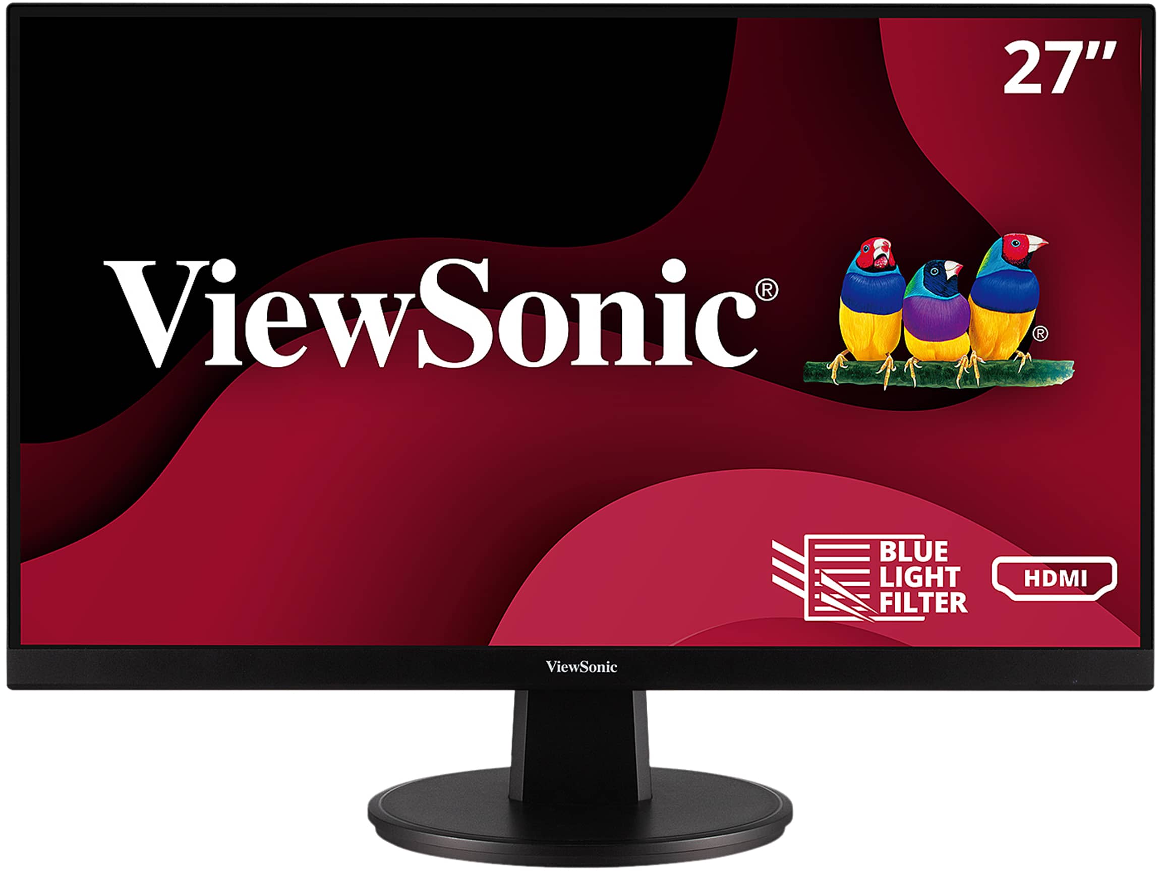 ViewSonic VA2747-MH Monitors Used - Like New Black