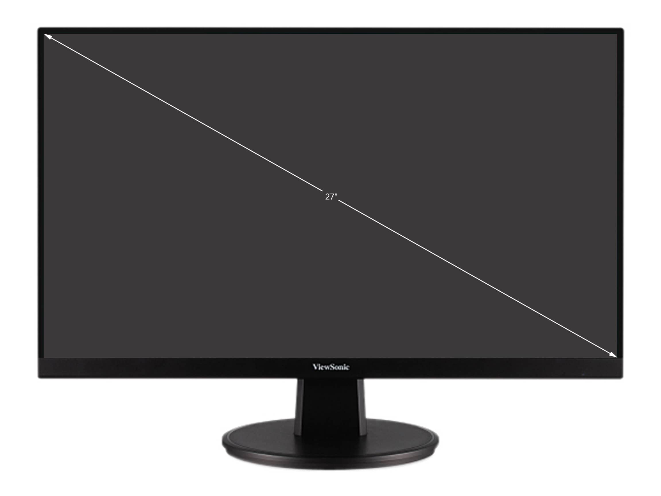 ViewSonic VA2747-MH Monitors Used - Like New Black