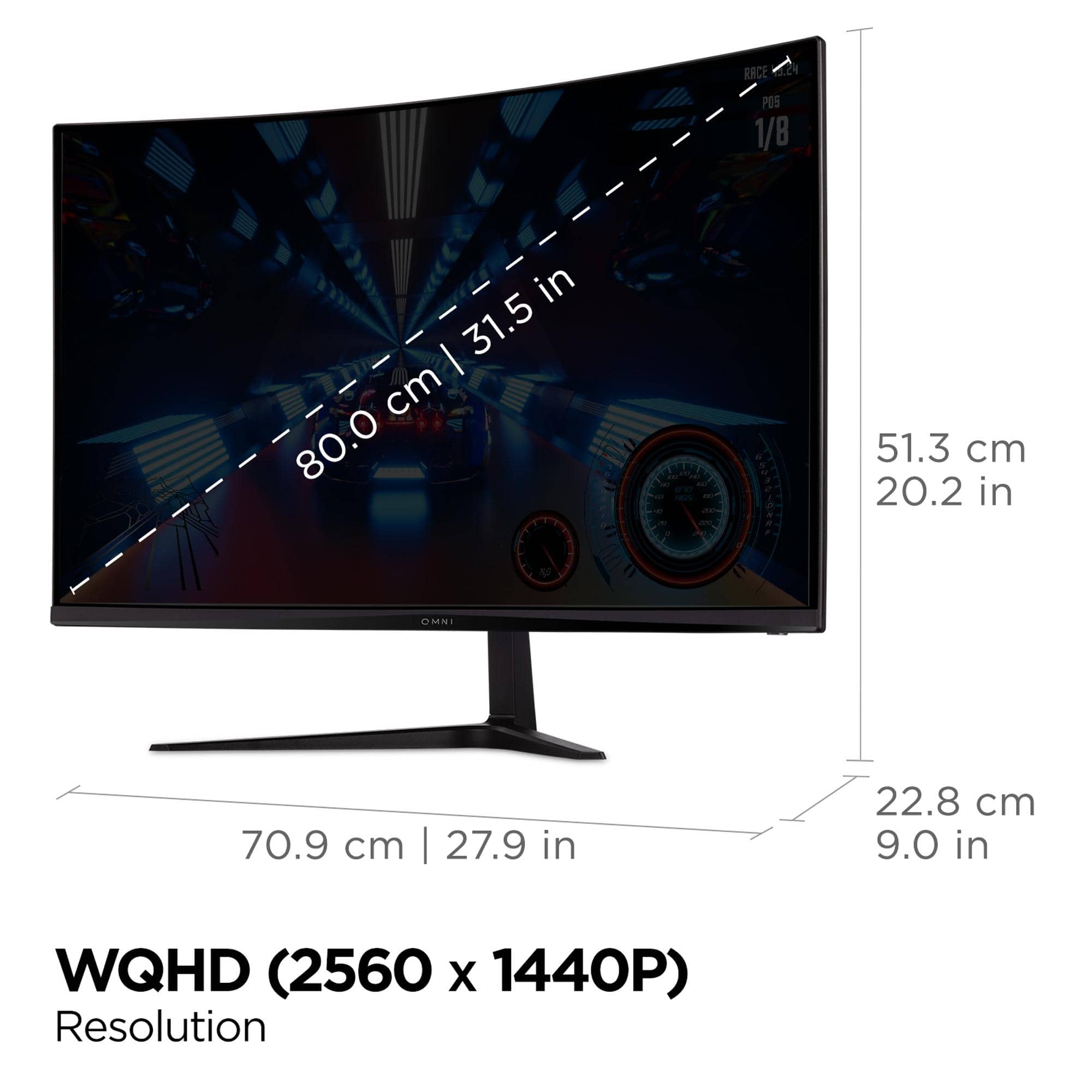 ViewSonic VX3218C-2K Monitors Open-Box Excellent Black