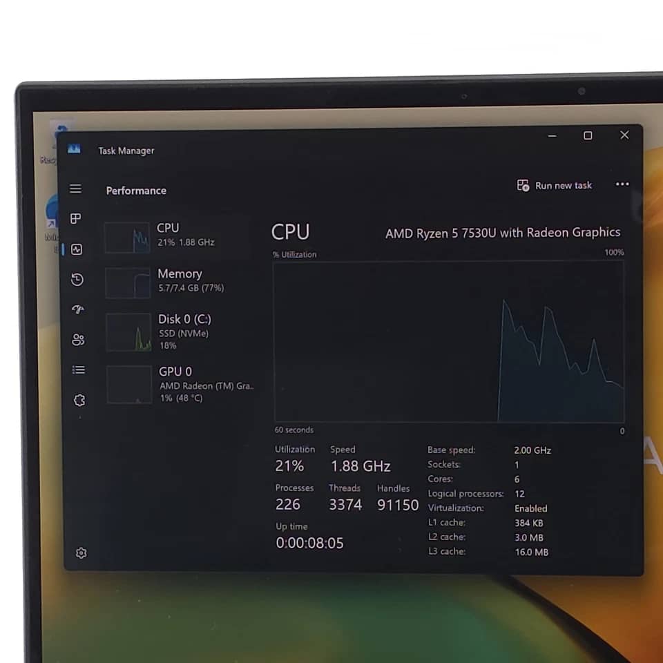 ASUS Zenbook 14 OLED Computers Used - Good 256GB 8GB