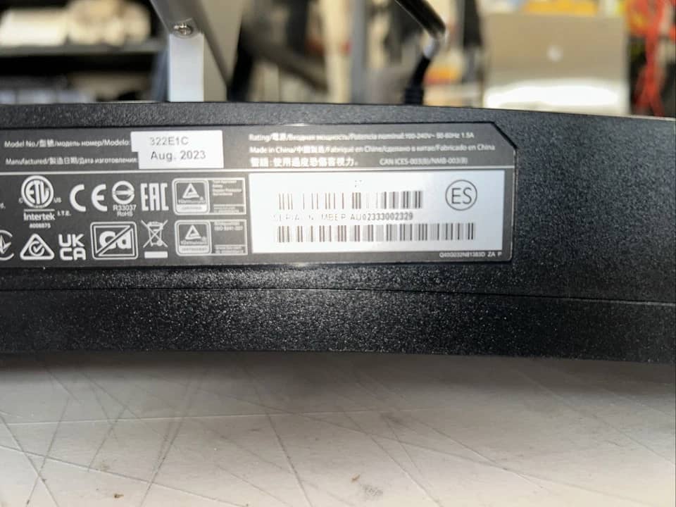 Philips 322E1C Monitors Used - Good Black