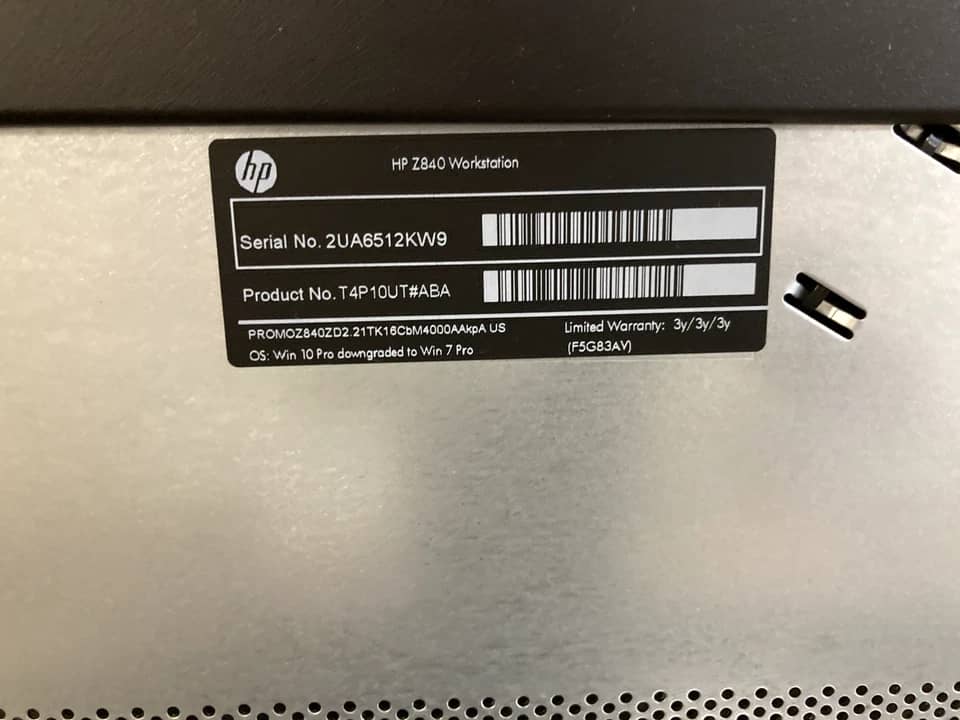 HP Z840 Computers Used - Good 6TB 32GB