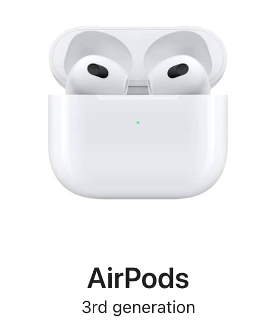Apple AirPods 3 Headphones & Earbuds New White