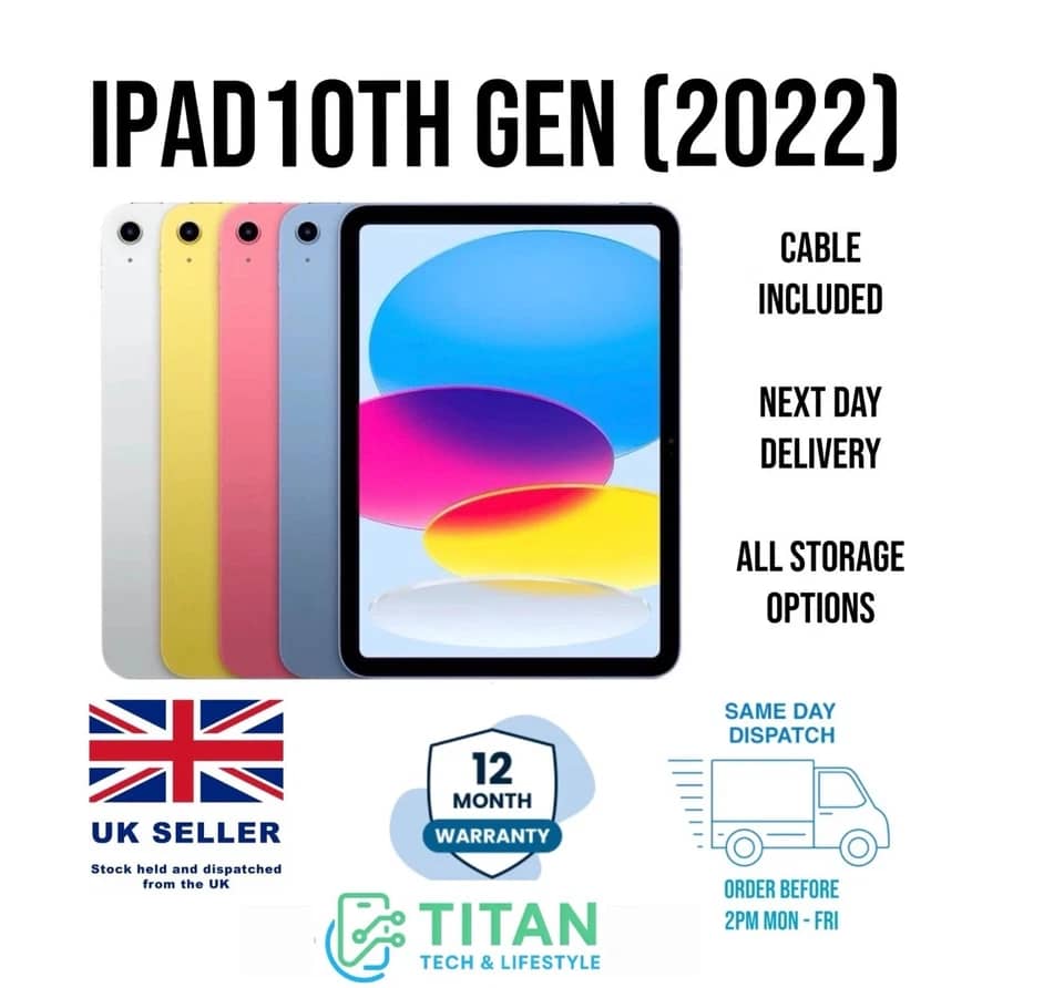 Apple iPad 7 Tablets Gold 128GB New