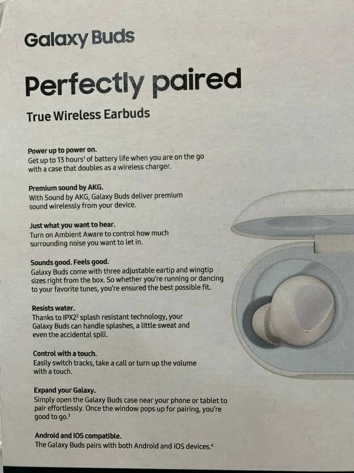 Samsung Galaxy Buds Headphones & Earbuds New Gray