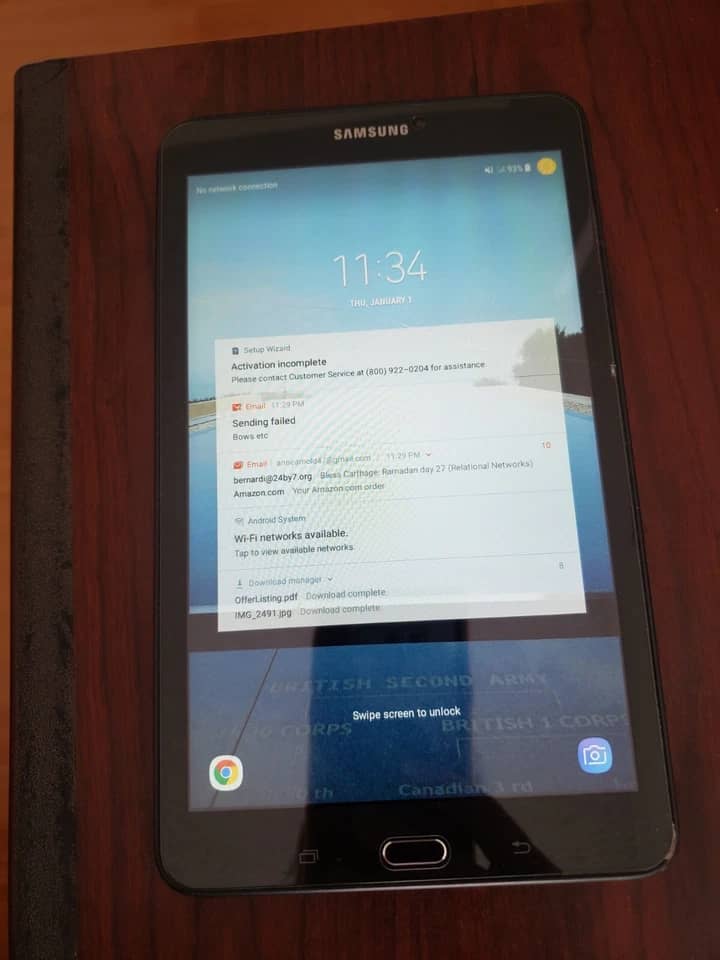 Samsung Galaxy Tab E Tablets Black 16GB New