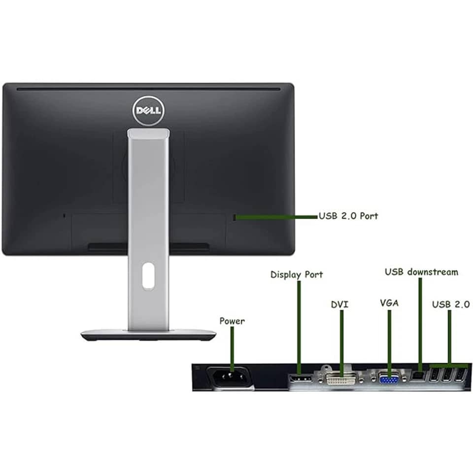 Dell P2214H Monitors Refurbished - Excellent Black