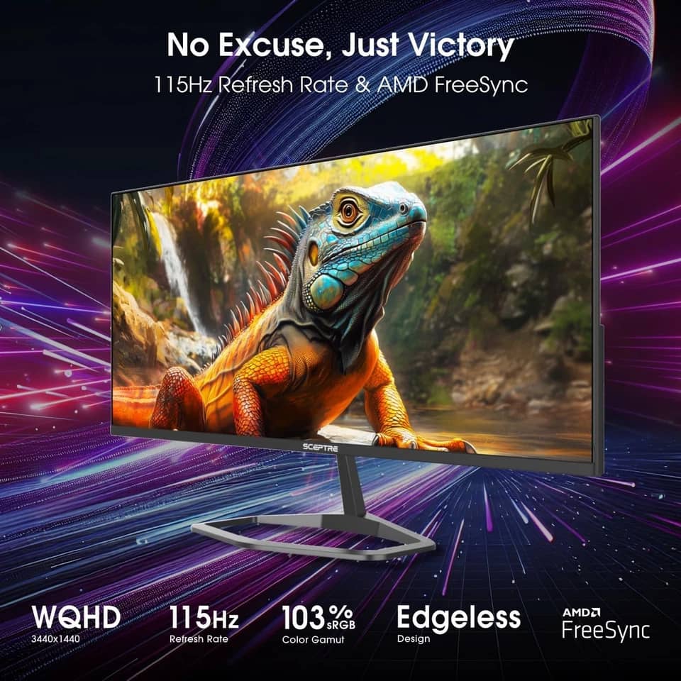 Sceptre E345W Monitors New Black