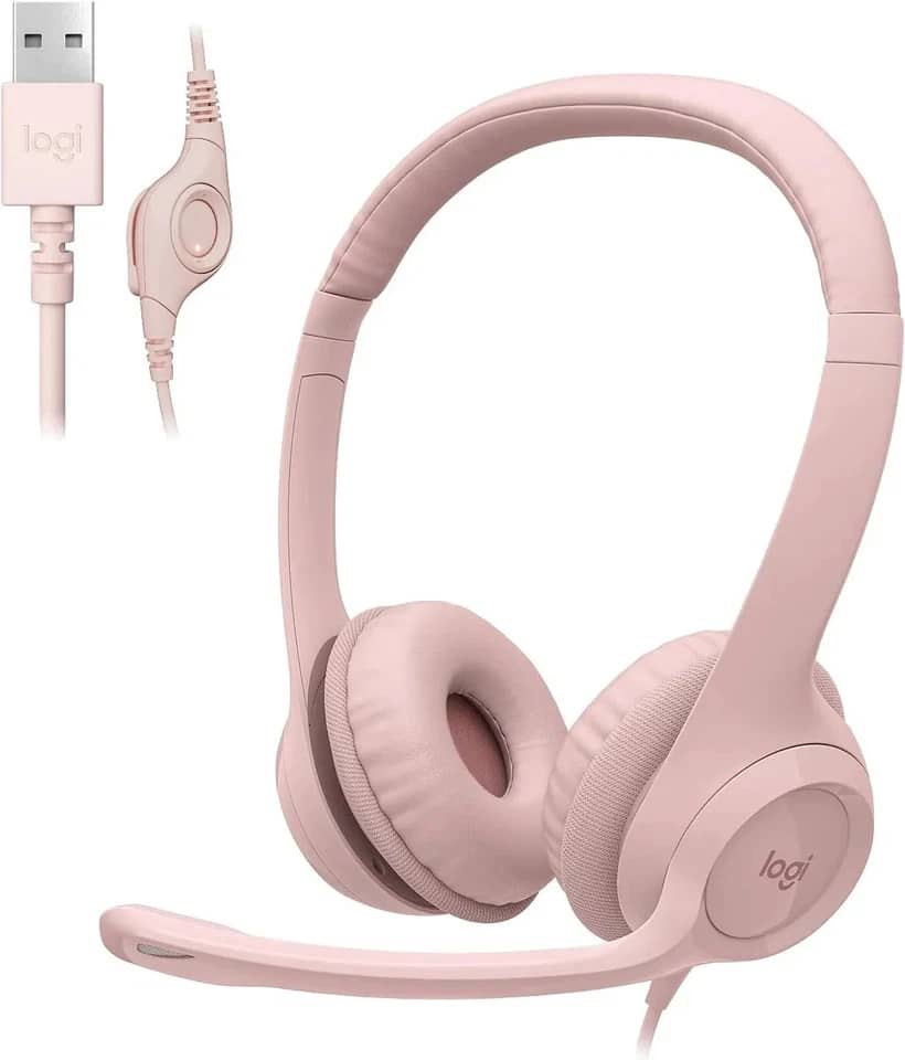 Logitech H390 Headphones & Earbuds New Pink