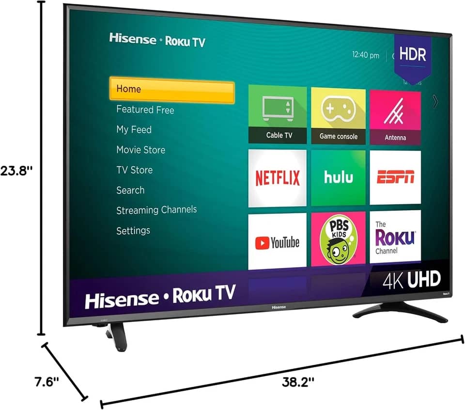 Hisense 50R7E TVs New Black