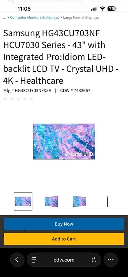 Samsung TU7000 TVs New Black