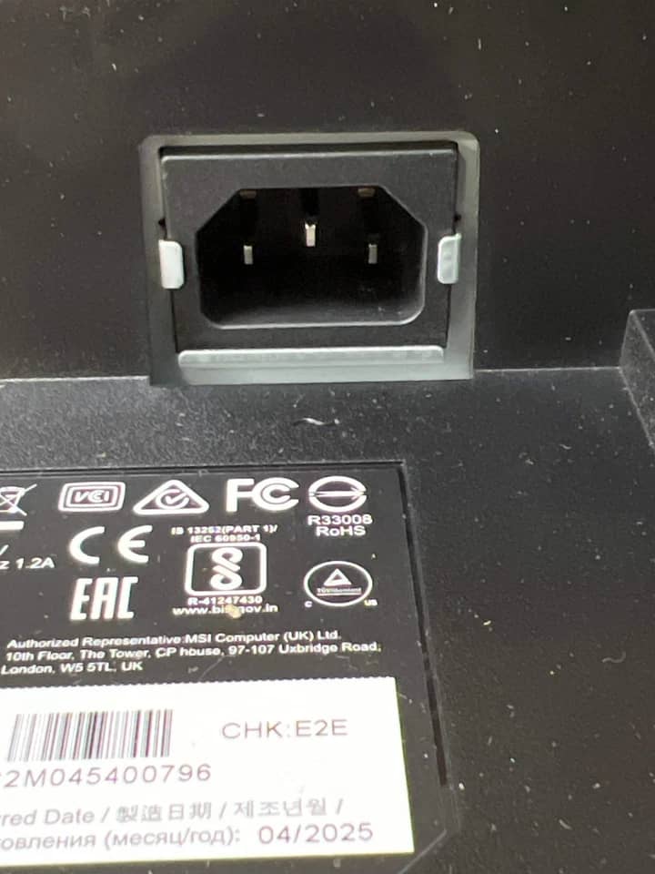 MSI MAG255XFV Monitors New Black