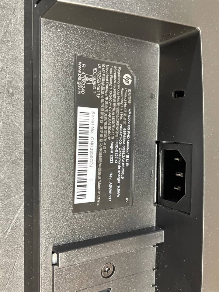 HP V22v Monitors New Black