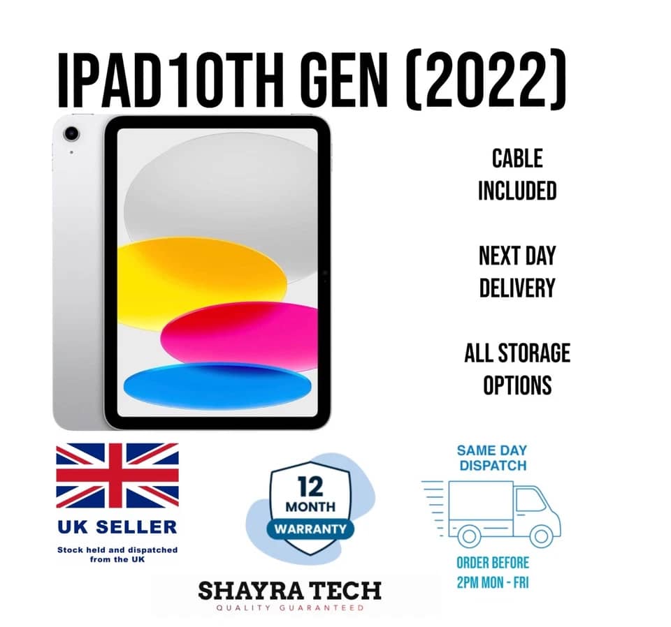 Apple iPad 8th Tablets Silver 128GB New