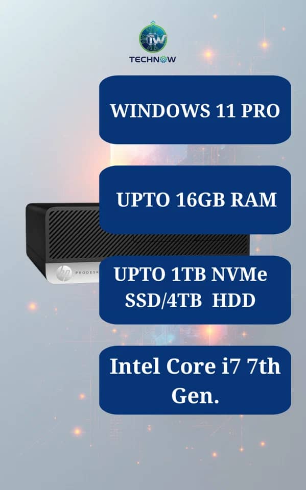 HP ProDesk 600 G3 Computers Refurbished - Excellent 256GB 8GB