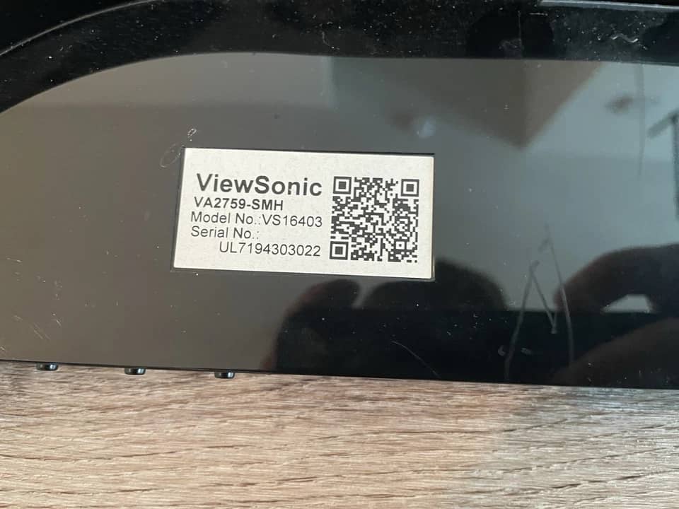 ViewSonic VA2759-SMH Monitors New Black