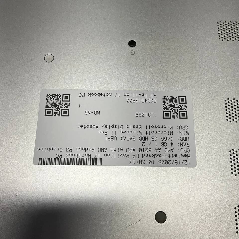 HP Pavilion 17 Computers Used - Good 128GB
