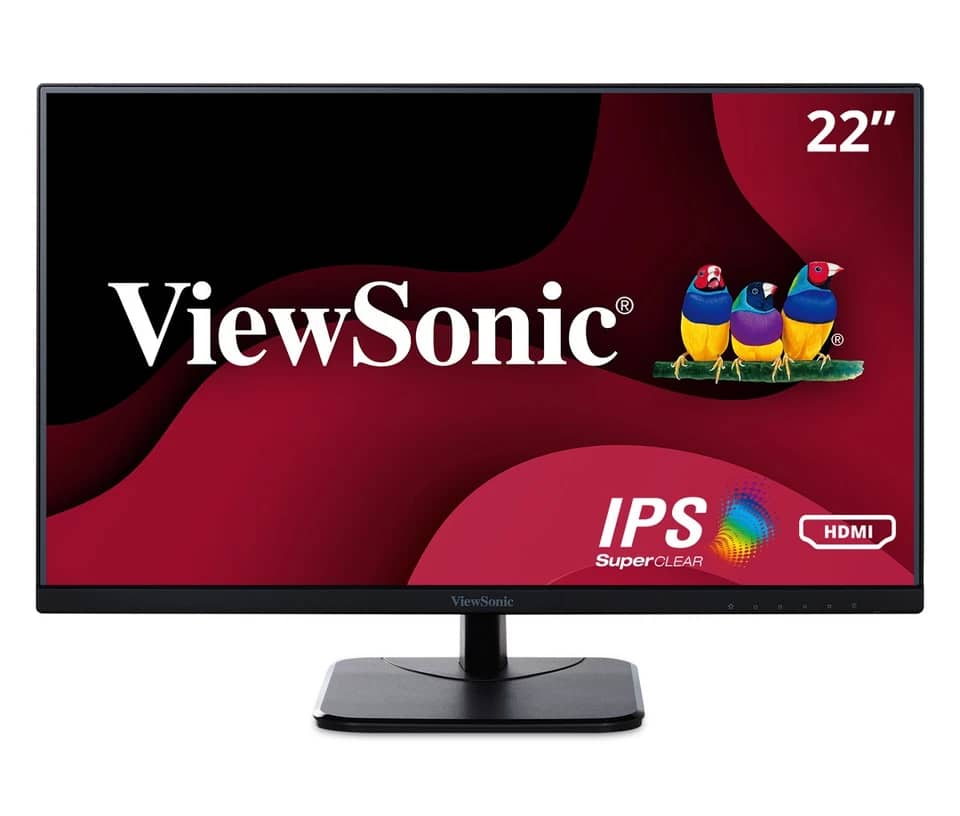 ViewSonic VA2256-MHD Monitors New Black