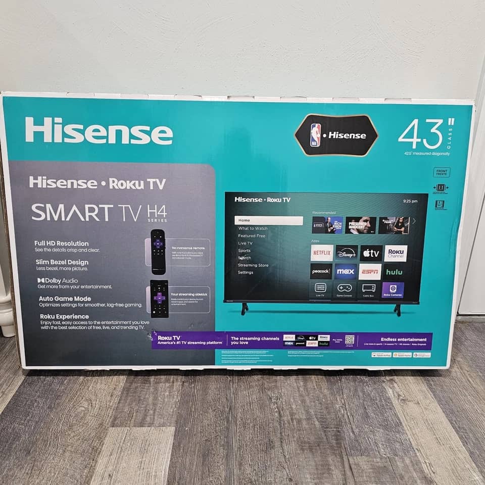 Hisense 43H4030F4 TVs Used - Good Black