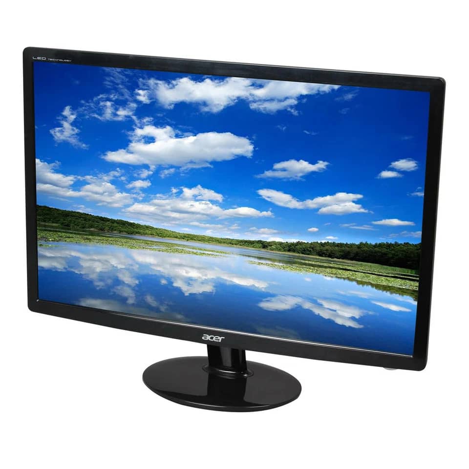 Acer V225WL Monitors Used - Good Black