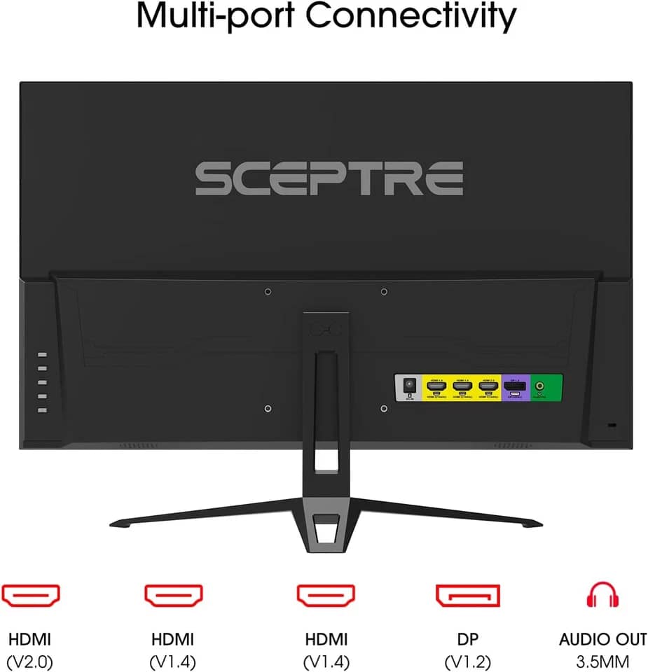 Sceptre Sceptre E248B-FPT168 Monitors Open-Box Excellent Black