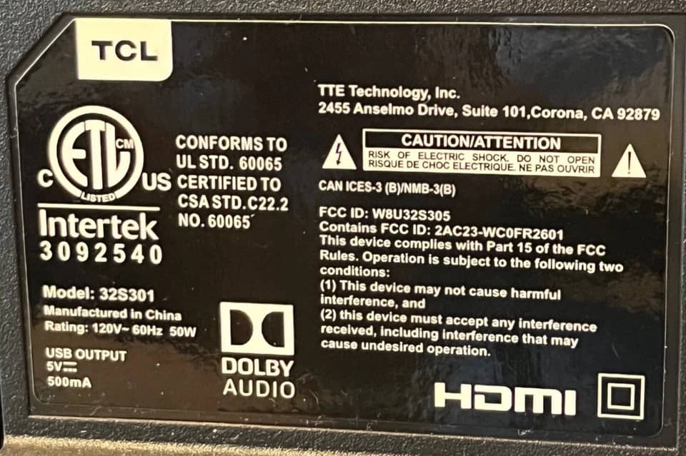 TCL 5-series s535 TVs Used - Good Black