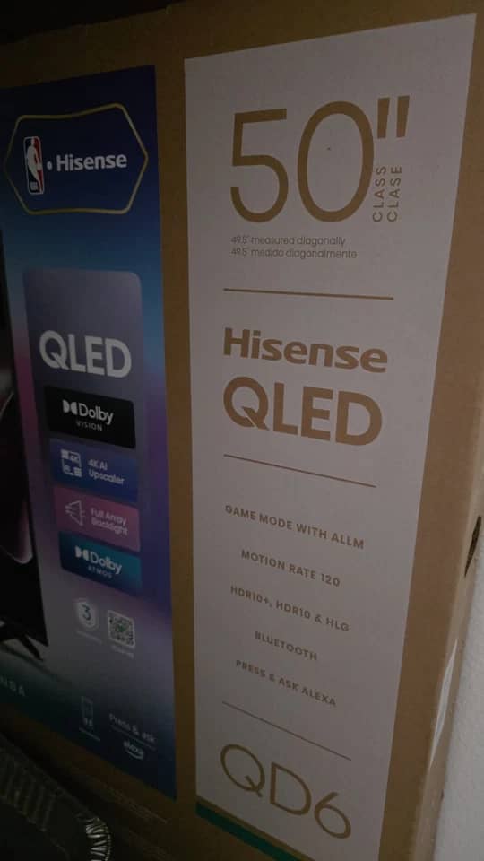 Hisense QD6 TVs New Black