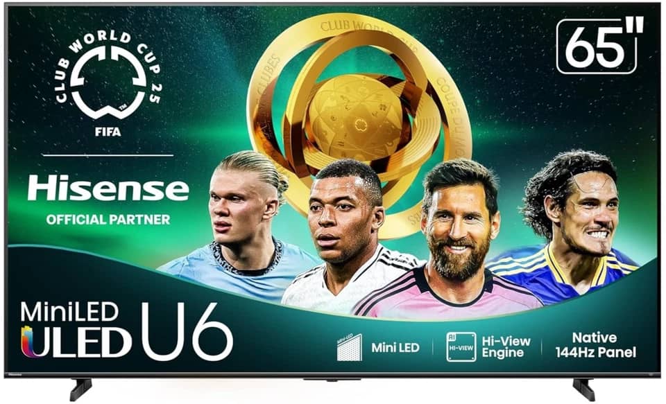 Hisense u6 fire tv TVs Open-Box Excellent Black