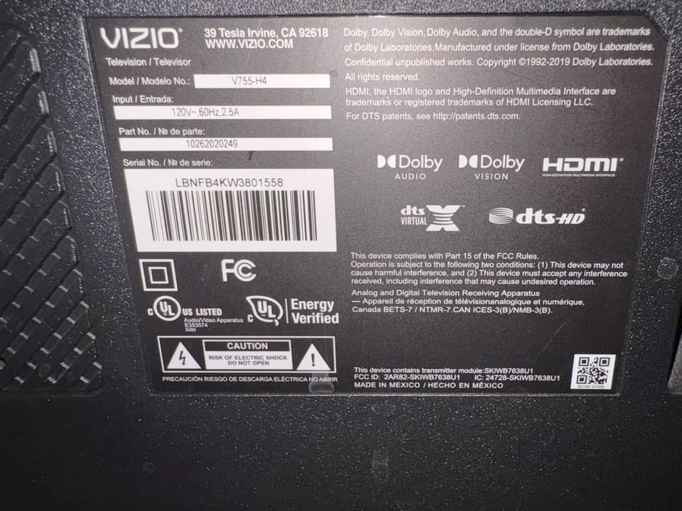 VIZIO m65q6-l4 TVs New Black