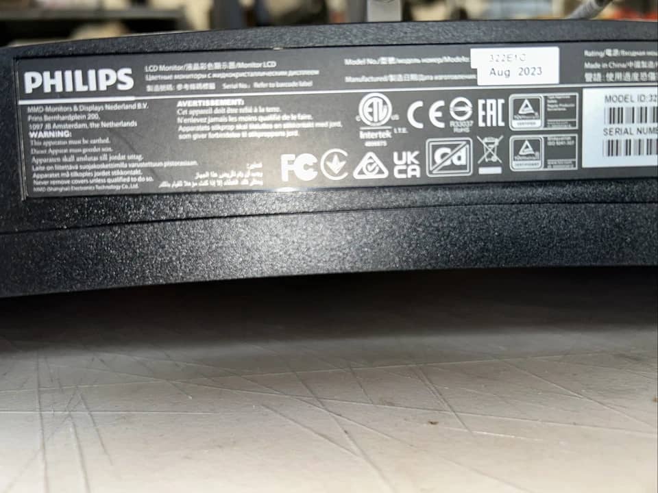 Philips 322E1C Monitors Used - Good Black