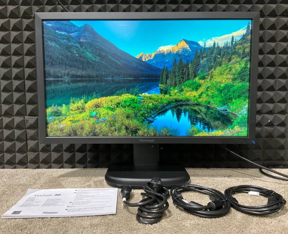ViewSonic VA2431WM Monitors Open-Box Excellent Black