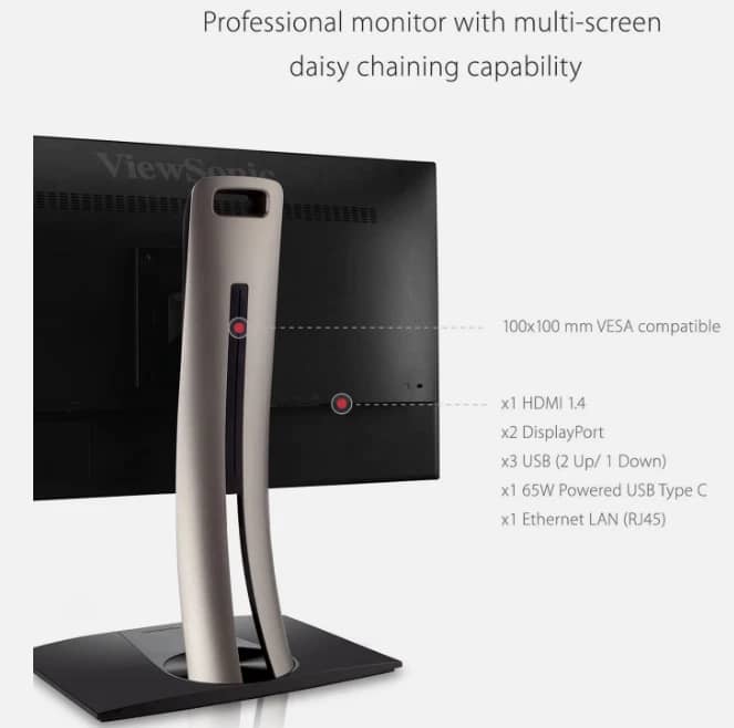 ViewSonic VP2468A Monitors New Black