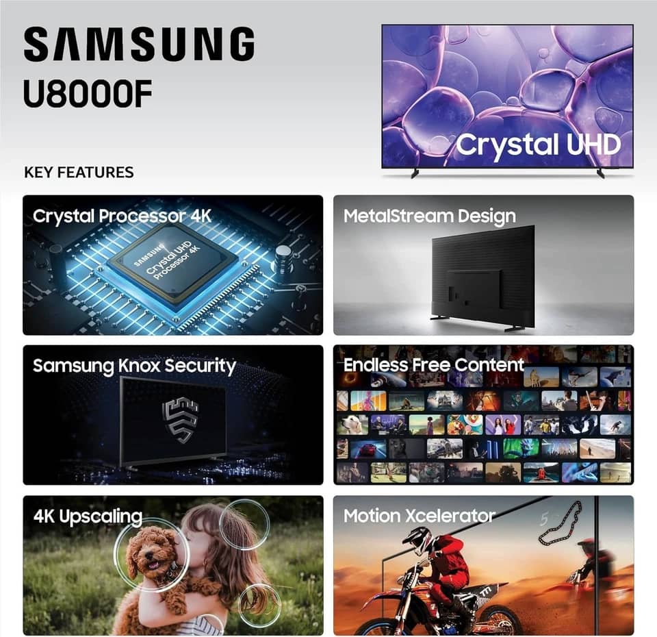 Samsung U8000F TVs New Gray