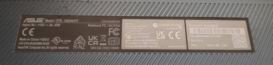 ASUS Chromebook CX34 Computers New 128GB 8GB