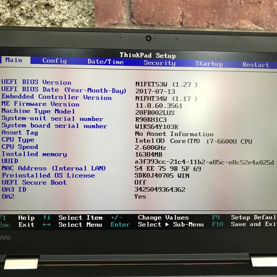 Lenovo ThinkPad X1 Carbon Gen 4 Computers Used - Good Unspecified 8GB