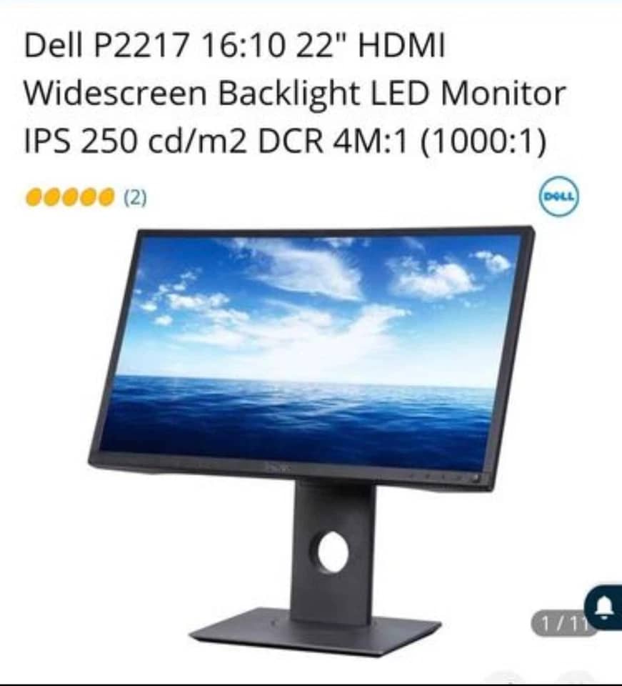 Dell P2217 Monitors New Black