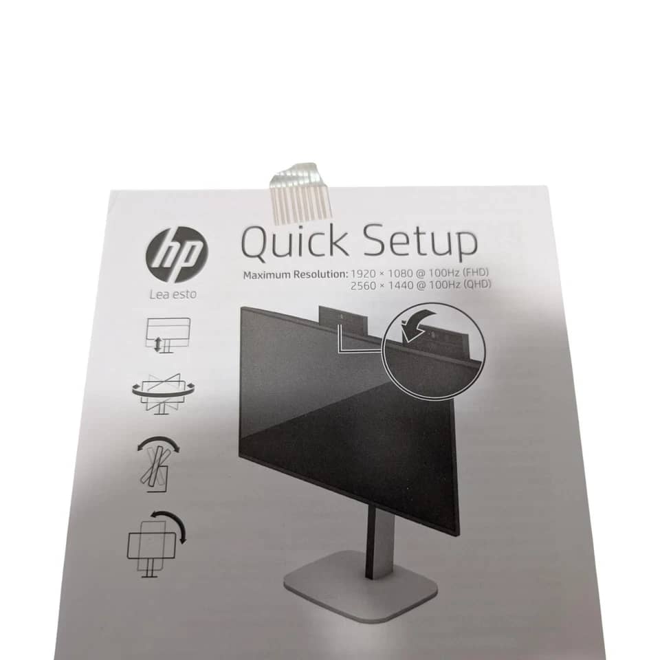 HP E27 G4 Monitors New Black