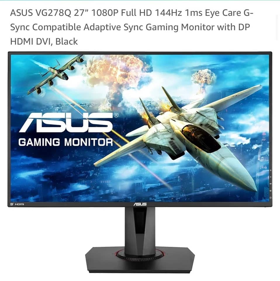 ASUS VG278Q Monitors New Black