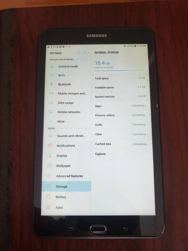 Samsung Galaxy Tab E Tablets Black 16GB New