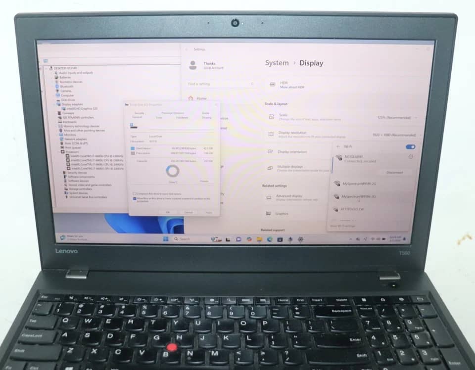 Lenovo ThinkPad T560 Computers Refurbished - Good 256GB 12GB