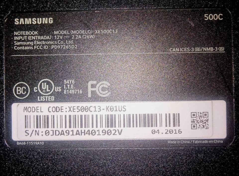 Samsung Galaxy Chromebook 3 Computers Refurbished - Excellent Unspecified 2GB