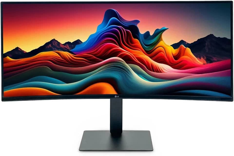 LG 34WQ60C Monitors Open-Box Excellent Black