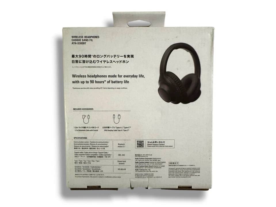 Audio-Technica ATH-S300BT Headphones & Earbuds New Blue