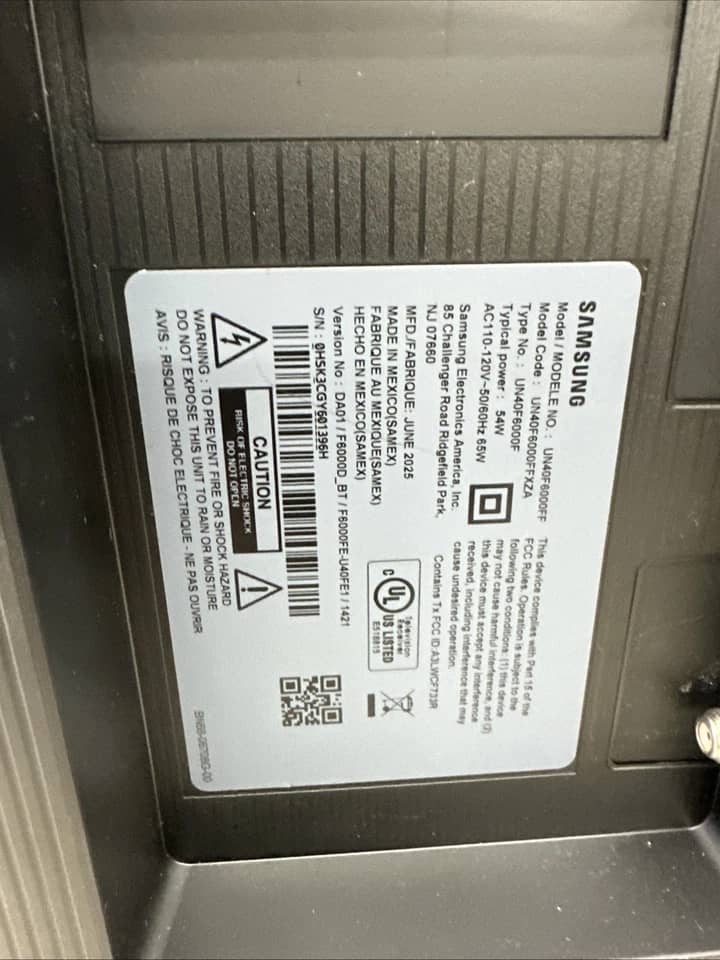 Samsung F6000F TVs New Black