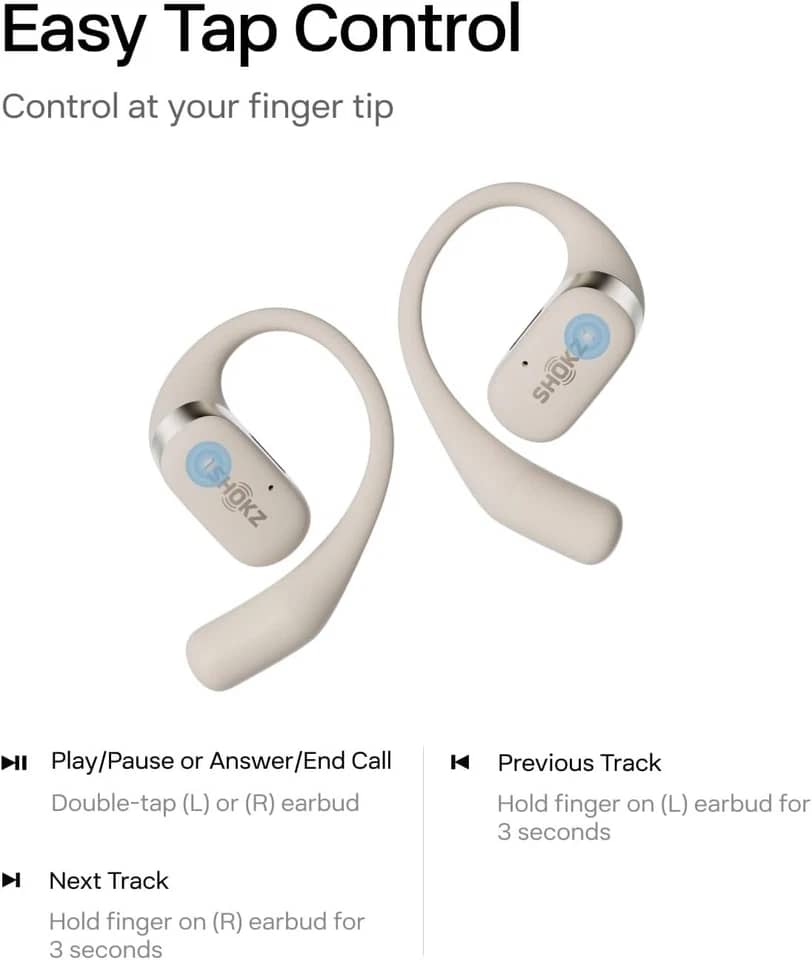 Shokz OpenFit Headphones & Earbuds New White