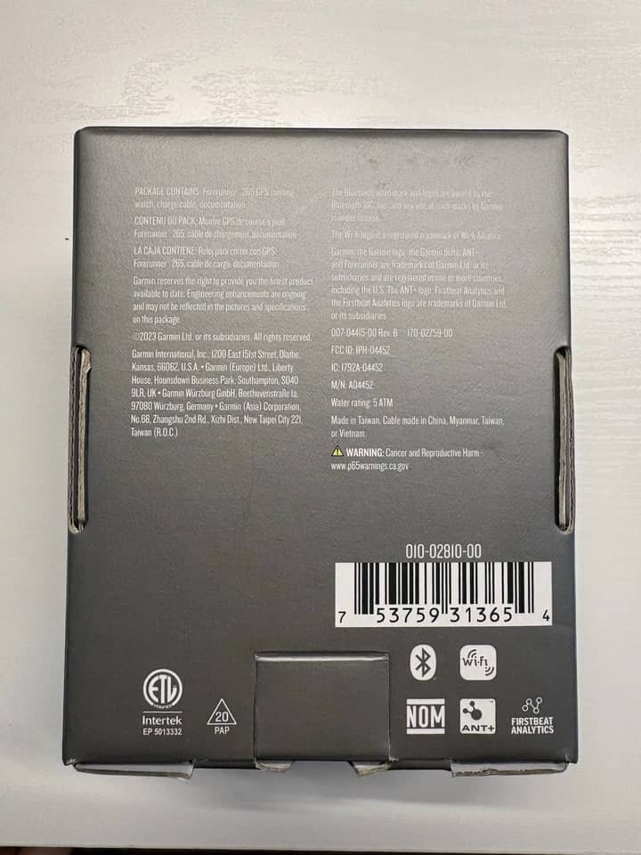 Garmin Garmin Forerunner 265 Smartwatches New Black