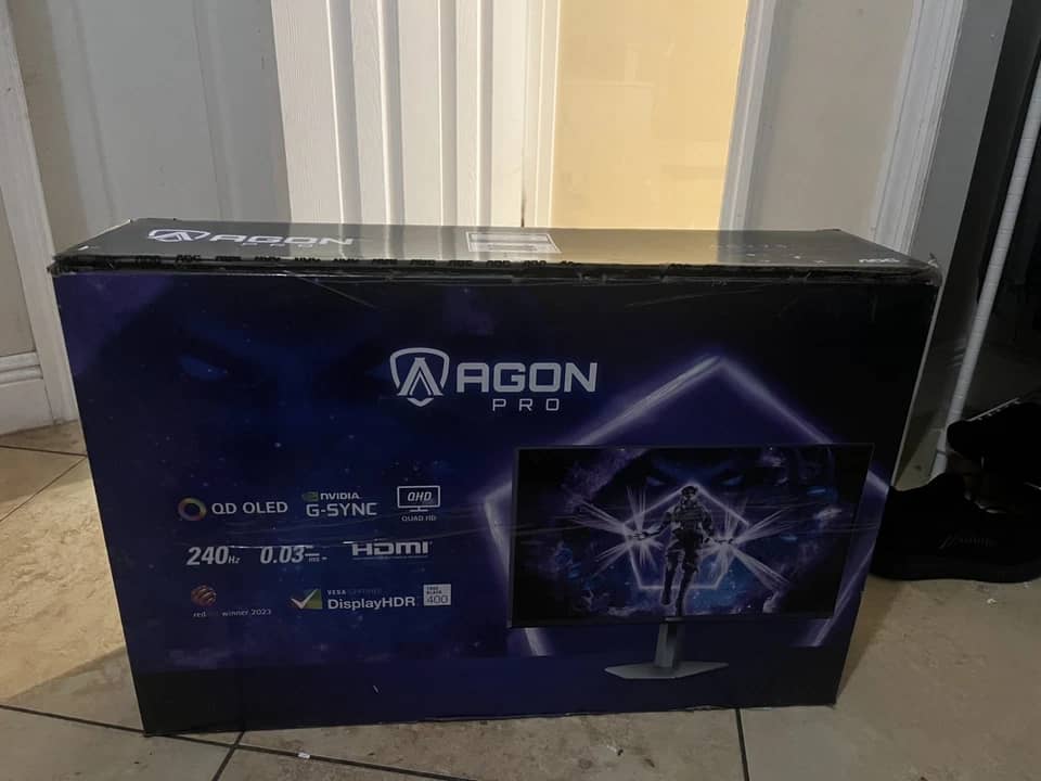 AOC AG276QZD2 Monitors For parts or not working Black